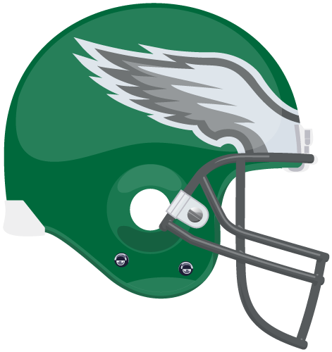 Philadelphia Eagles Clipart Png - Old School Eagles Helmet (471x500), Png Download