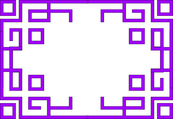 Purple Frame Clip Art - Prayer Breakfast Program Agenda (600x412), Png Download