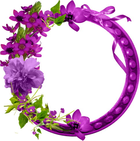 Purple Frames - Logó Keret Png (500x500), Png Download