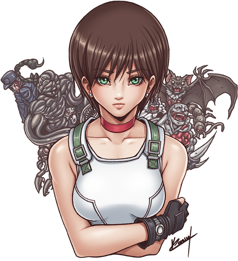 Rebecca Chambers From Resident Evil Games - Digital Art (800x1000), Png Download