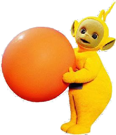 Home Po Credit - Lala Teletubbies (379x440), Png Download