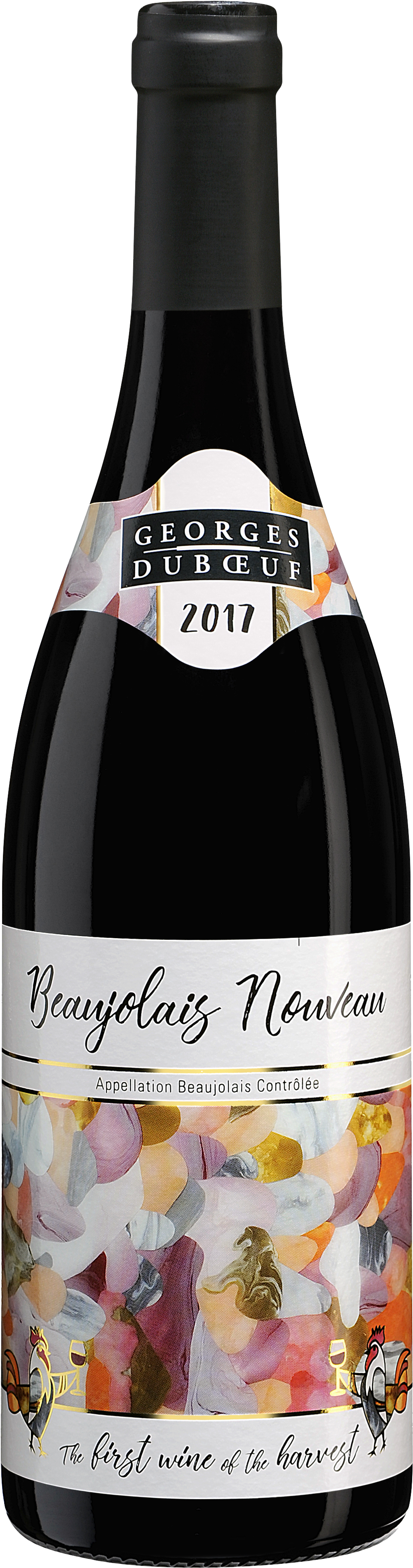 2017 Beaujolais Nouveau Label (1299x4134), Png Download