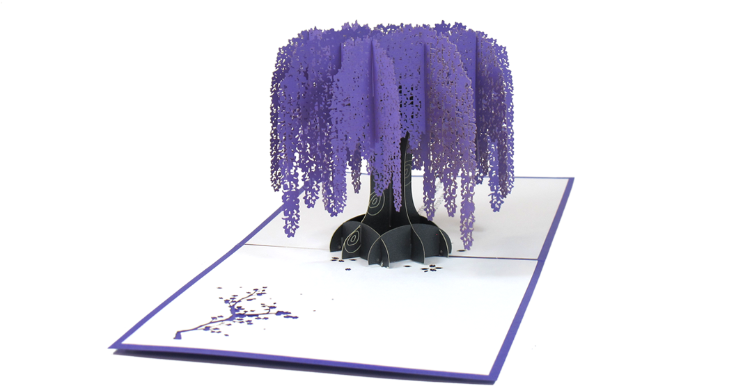 Wisteria Tree - Greeting Card (1280x720), Png Download