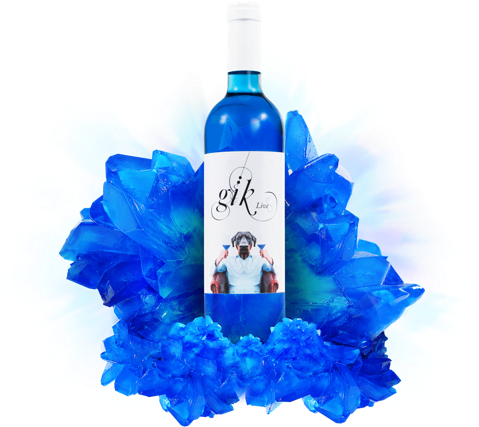 Gik3 - Gïk Live (blue Wine) (489x438), Png Download