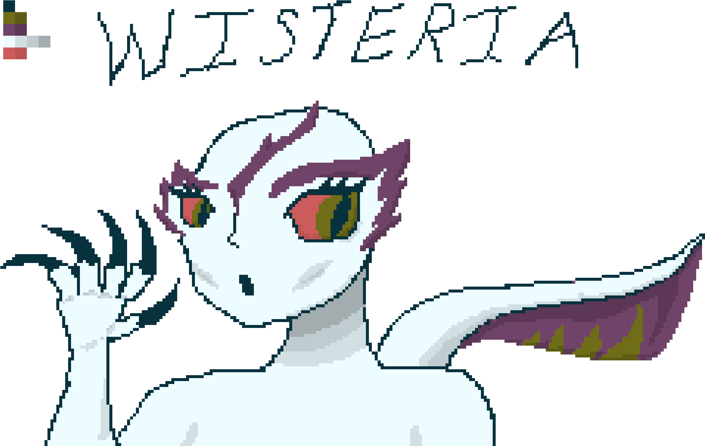 Wisteria - Cartoon (2430x1580), Png Download