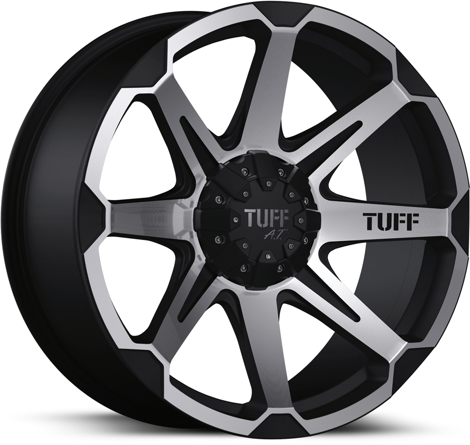 Wheel Rim Png Free Download - 17 Inch Tuff Mags (1000x1000), Png Download