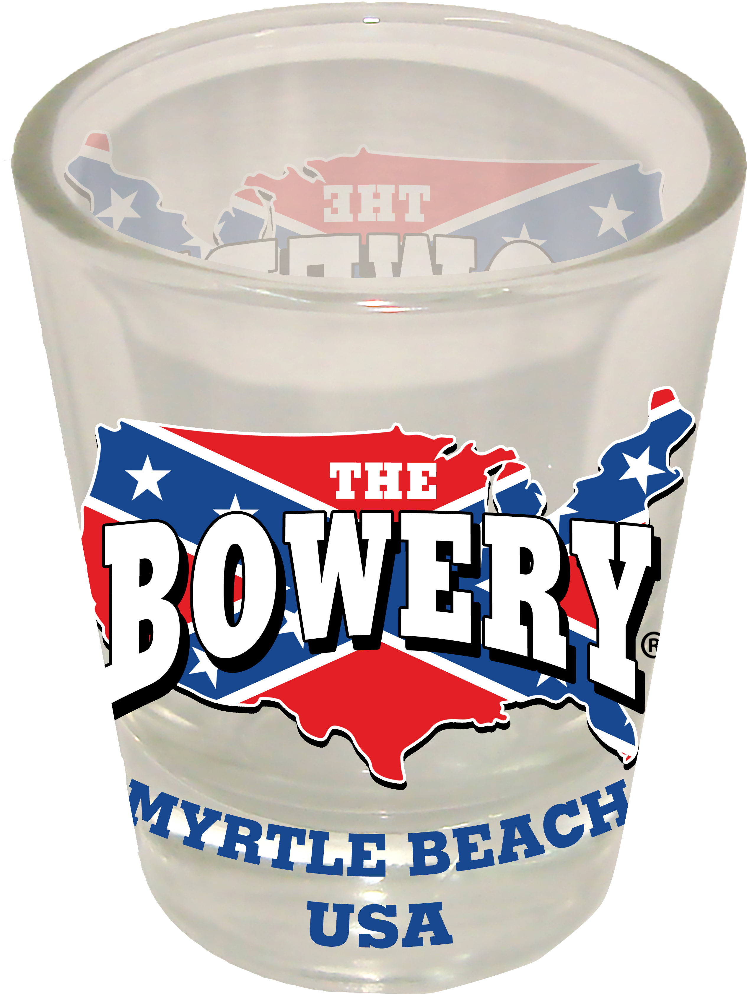 “bowery” Usa Map Shot Glass - Cup (2529x3365), Png Download