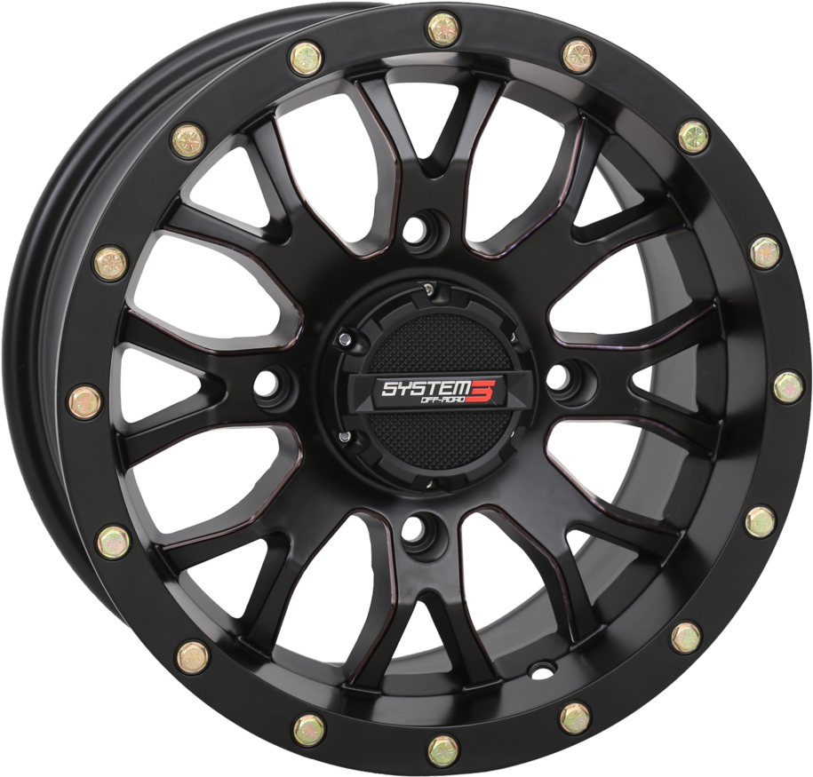 St3 Matte Black 1 - Rines Itp Para Cuatrimoto (1000x1004), Png Download