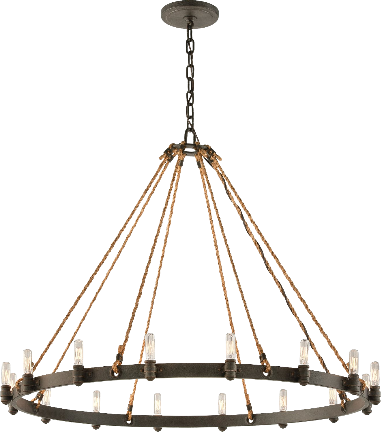 Interior & Exterior Lighting - 16 Light Round Chandelier (1324x1500), Png Download