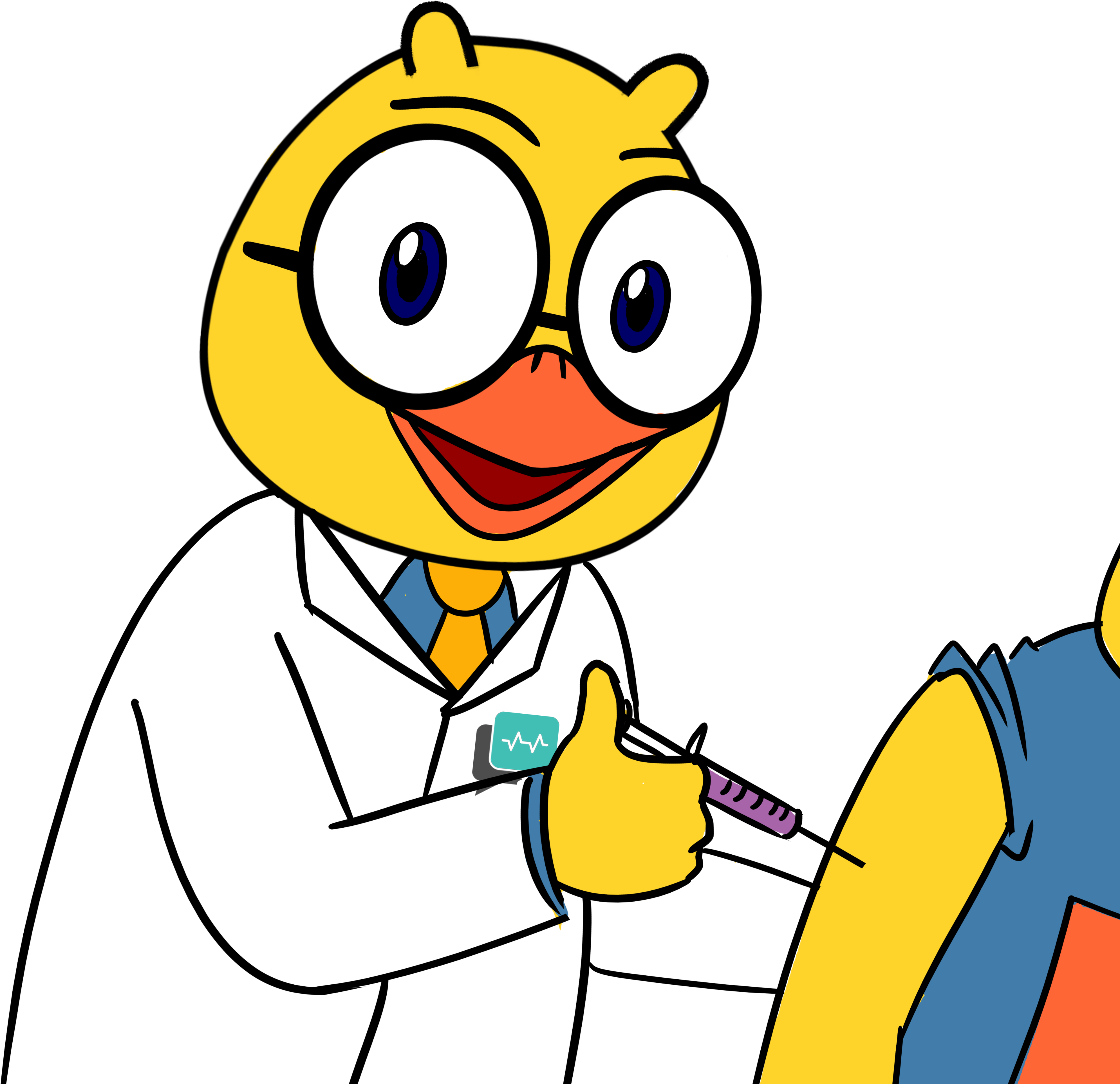 Get Flu Vaccinations - Cartoon (4000x4000), Png Download