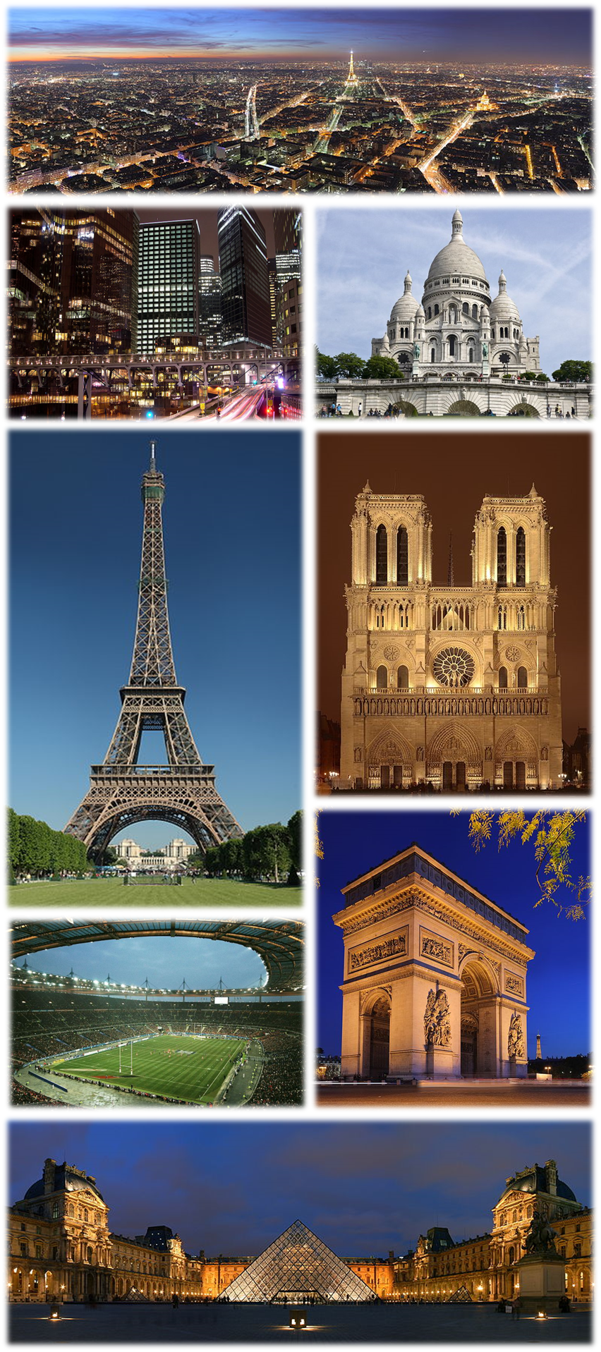 Te-collage Paris - Paris (852x1917), Png Download