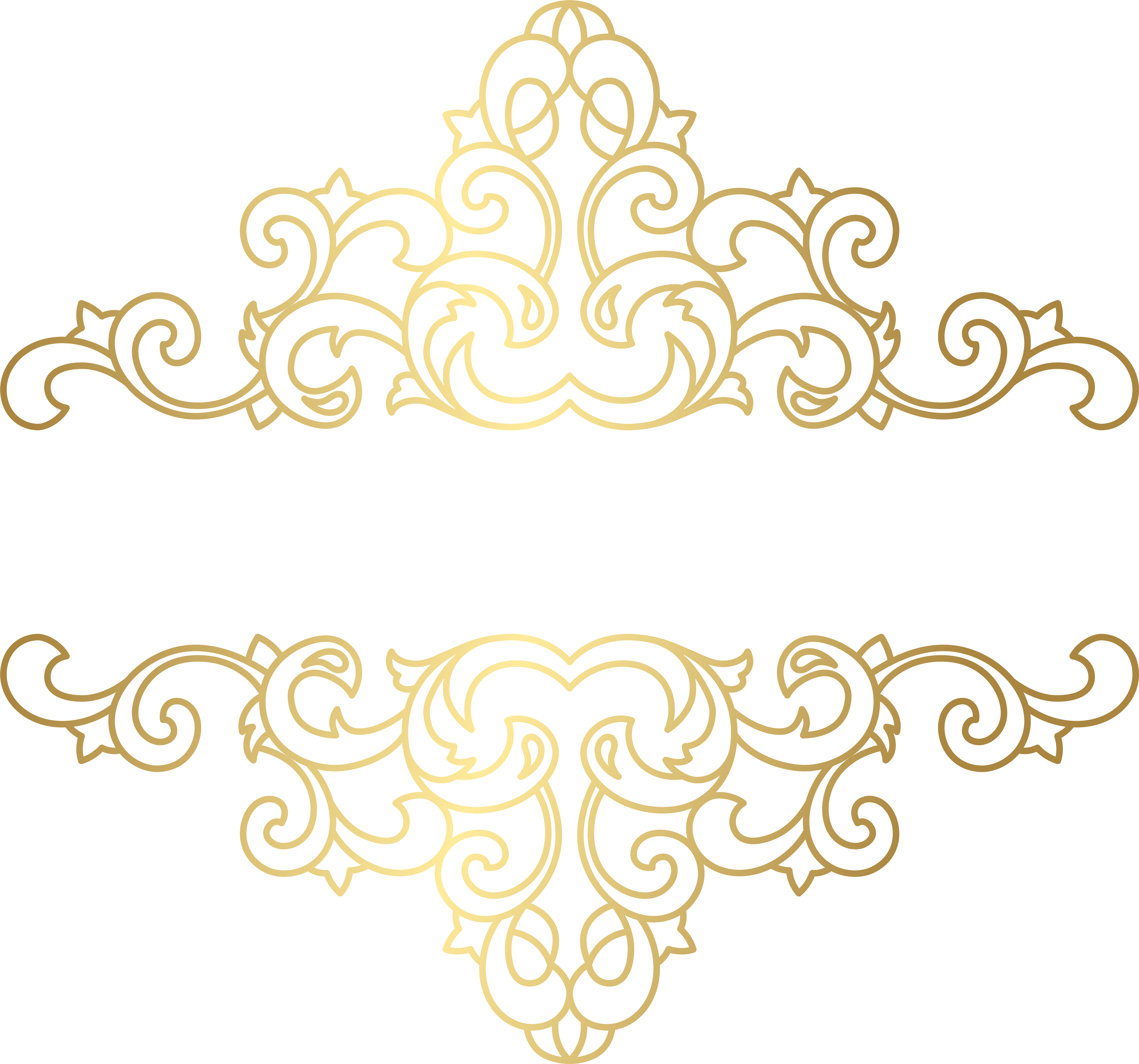 Gold Pattern Png (8000x7475), Png Download