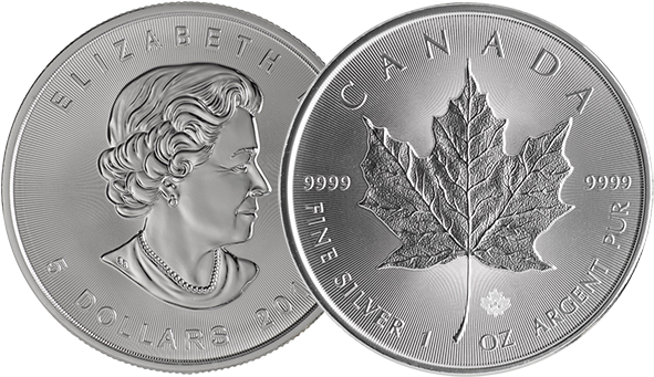 Sgd 23 - - Silver Coin 1oz Maple (600x347), Png Download