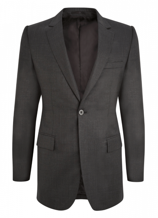 Kilgour Mens Savile Row Pinhead Suit - Veste Longue Noir Homme (509x700), Png Download