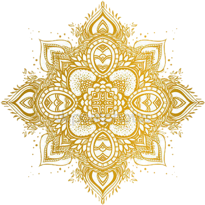 Gold Mandala - Mandala Png Gold (450x450), Png Download