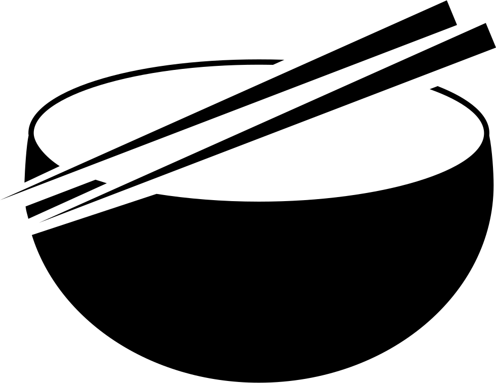 Bowl And Chinese Chopsticks Comments - Bowl With Chopsticks Clipart (980x756), Png Download