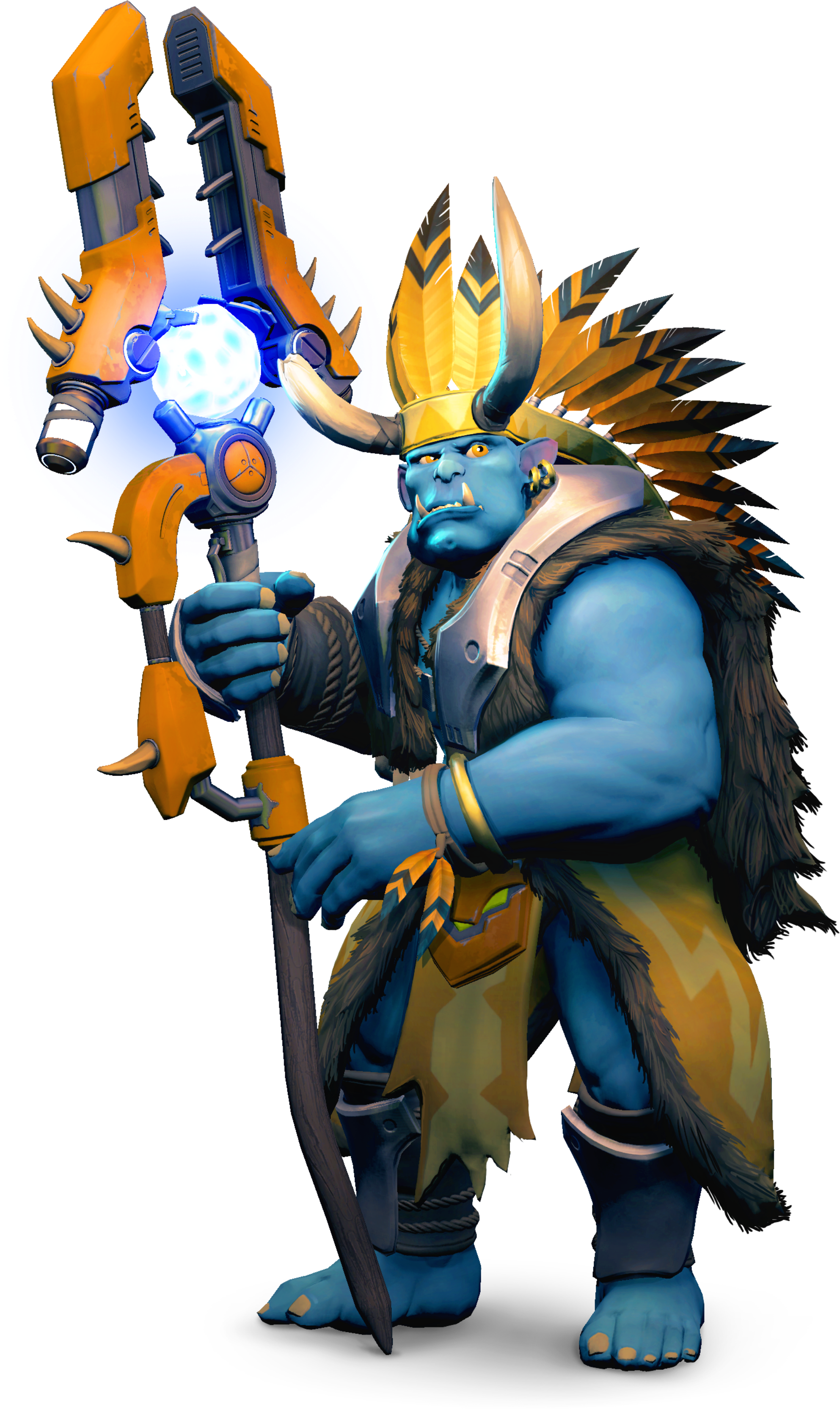 In Paladins - Paladins Grohk Png (2000x3329), Png Download