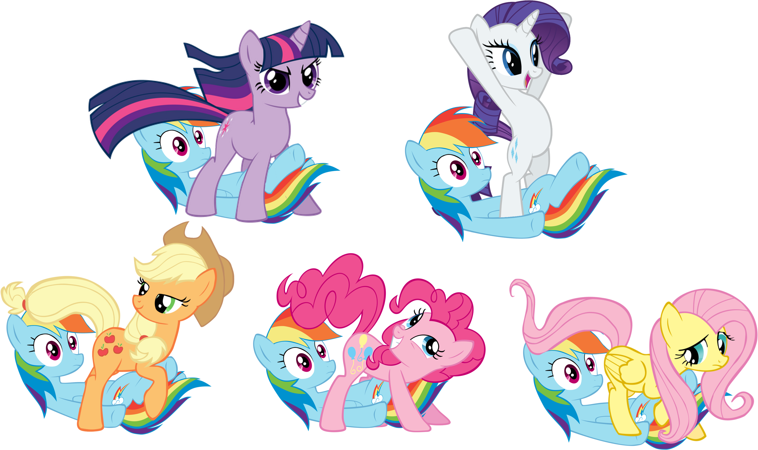 69 Position, Appledash, Applejack, Face Fart, Flutterdash, - Lesbian Fart In Face (3115x1874), Png Download