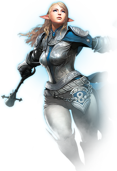 Paladin - Bless Online Paladin Armor (405x591), Png Download