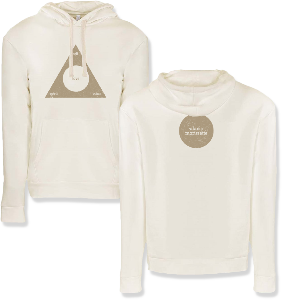 Love Triangle Pullover Hoodie - Alanis Morissette (1000x1000), Png Download