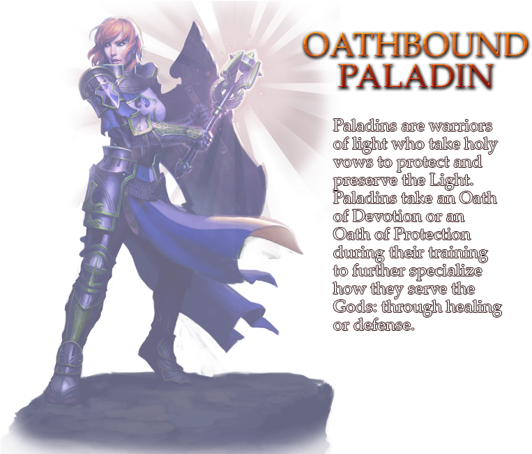 Class Mechanic - Divine Call - Oath Of The Devotion Paladins (800x651), Png Download