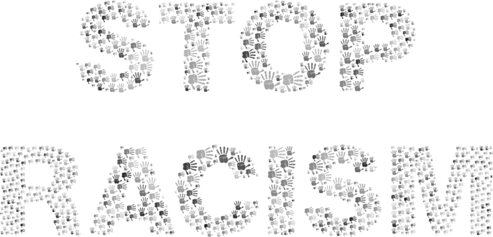 Grayscale Racism Line Art Angle Animal - Racism (707x340), Png Download