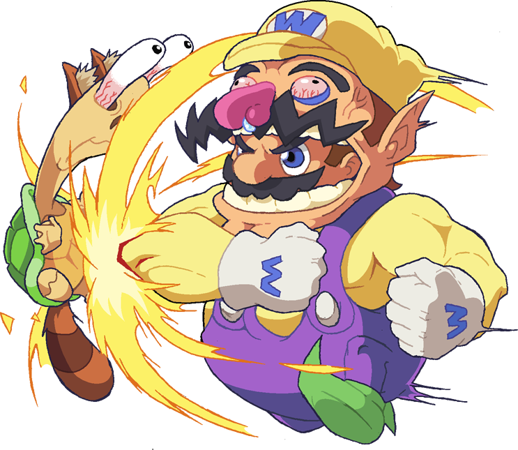 Lizard Wizard Posted - Wario (743x645), Png Download