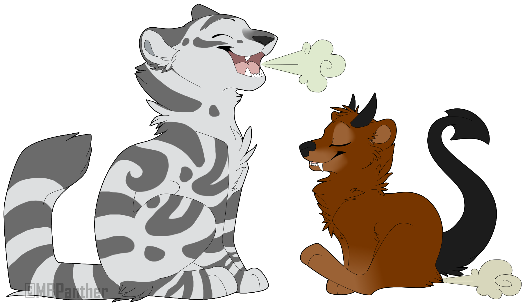 Clipart Royalty Free Library Cat Flatulence Transprent - Demon Fart (1806x1053), Png Download