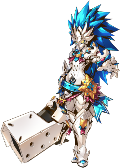 Iron Paladin Berserk - Elsword Chung Iron Paladin (400x549), Png Download