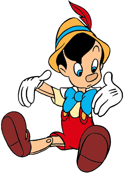 Pinocchio Transparent Background Png - Pinocchio Et Jiminy Cricket (426x595), Png Download
