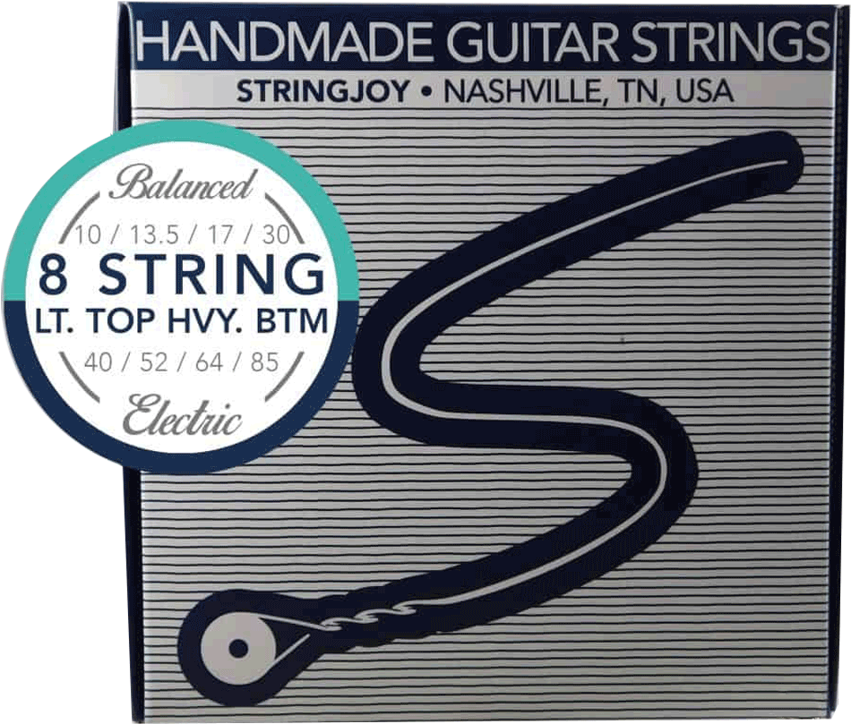 Stringjoy Nickel Alloy/hex 8-string Light Top Heavy - Stringjoy Stringjoy Balanced Light Gauge (10-48) Wound (1000x1000), Png Download