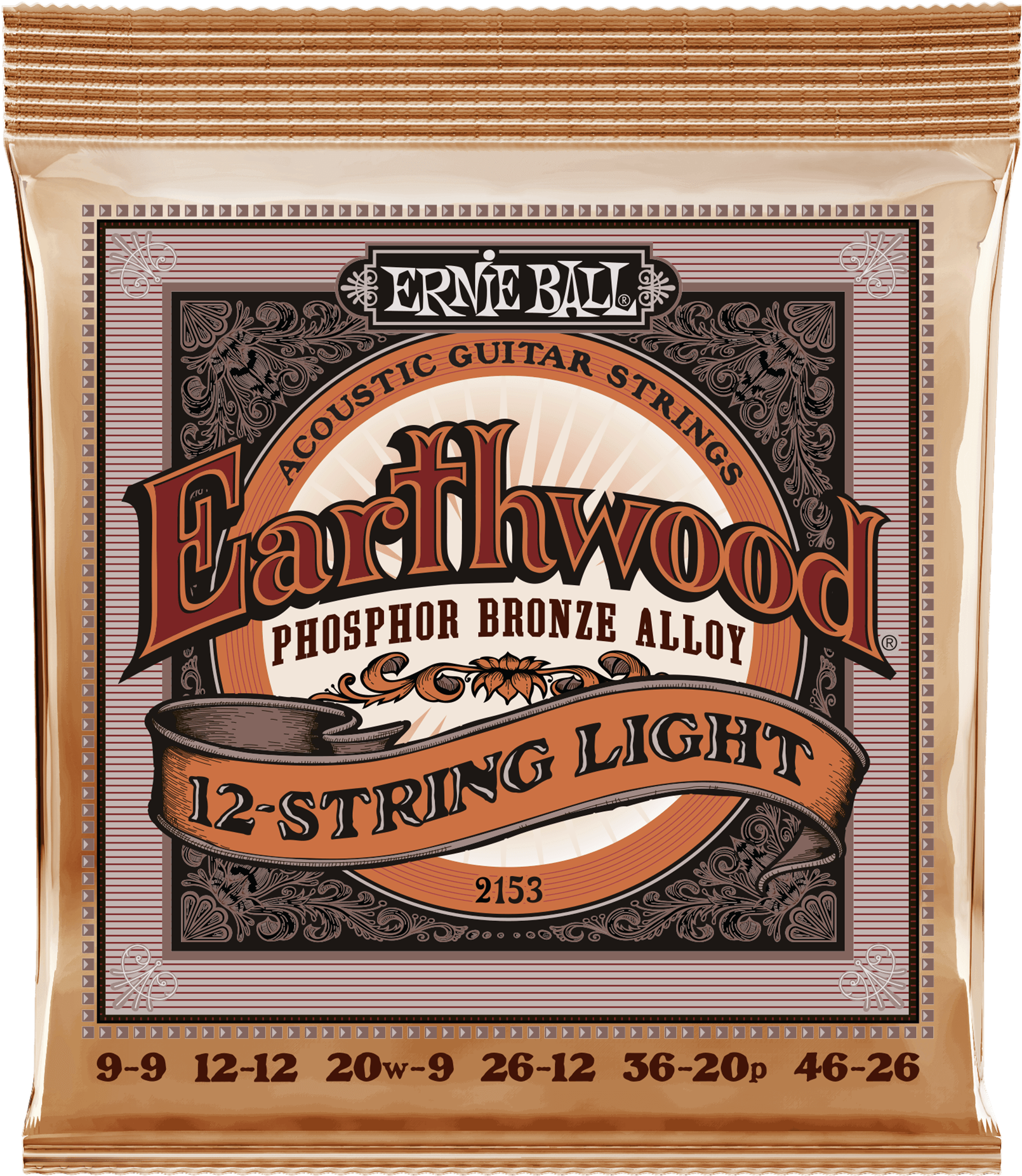 Ernie Ball Acoustic Guitar Strings Ernie Ball Earthwood - Ernie Ball 2146 Earthwood (1000x1000), Png Download