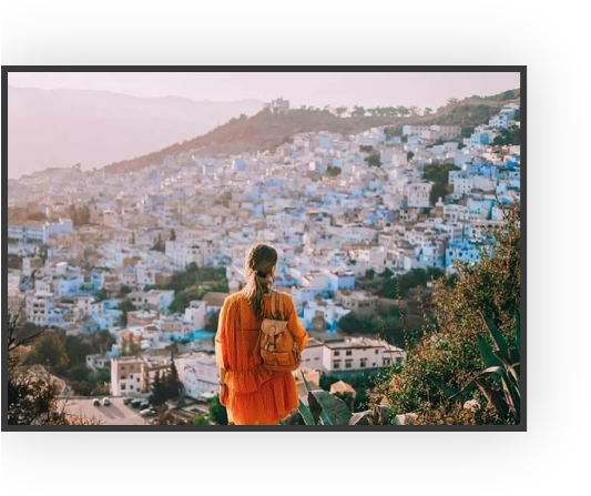 4 Days Tour From Fez In North Morocco,private 4 Days - Rif Mountains Chefchaouen (557x496), Png Download