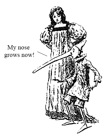 Pinocchio Paradox - Would Happen If Pinocchio Said My Nose (380x510), Png Download