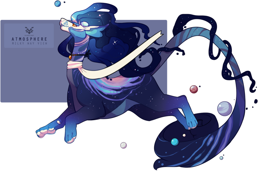 Milky Way View By Sincommonstitches - Cartoon (1095x729), Png Download