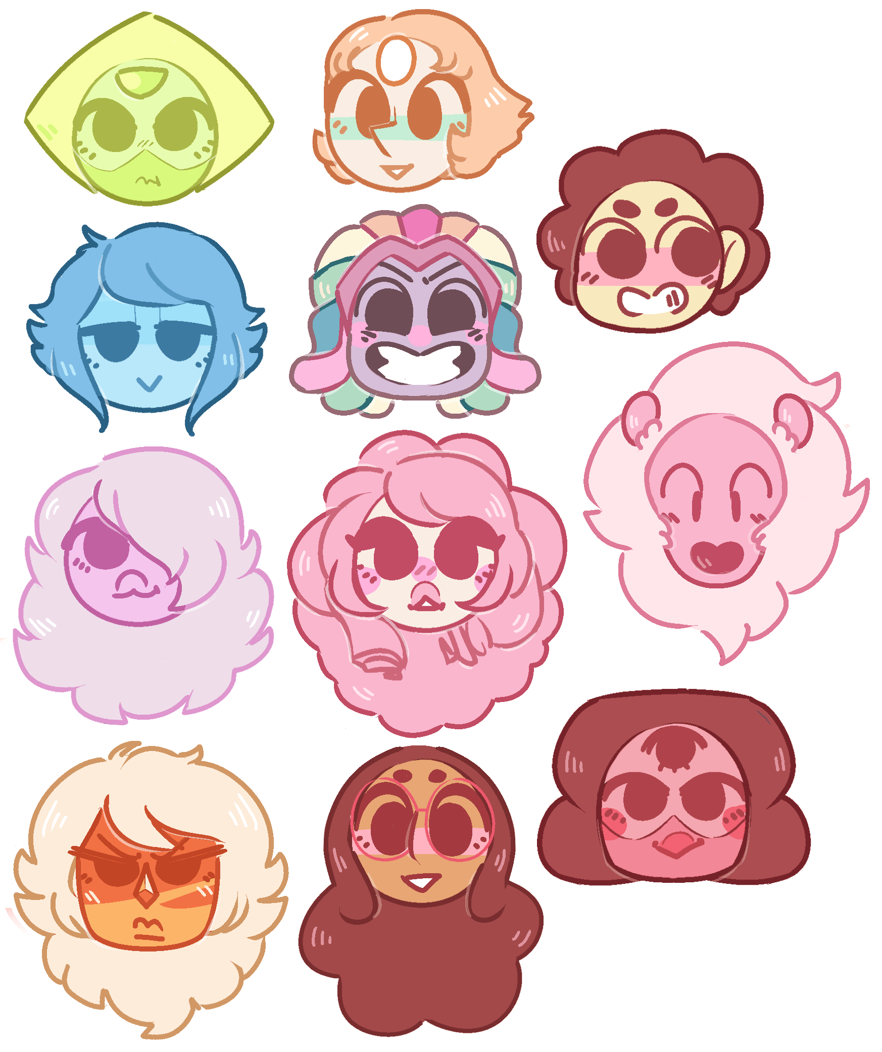Steven Universe Sticker (1758x2100), Png Download