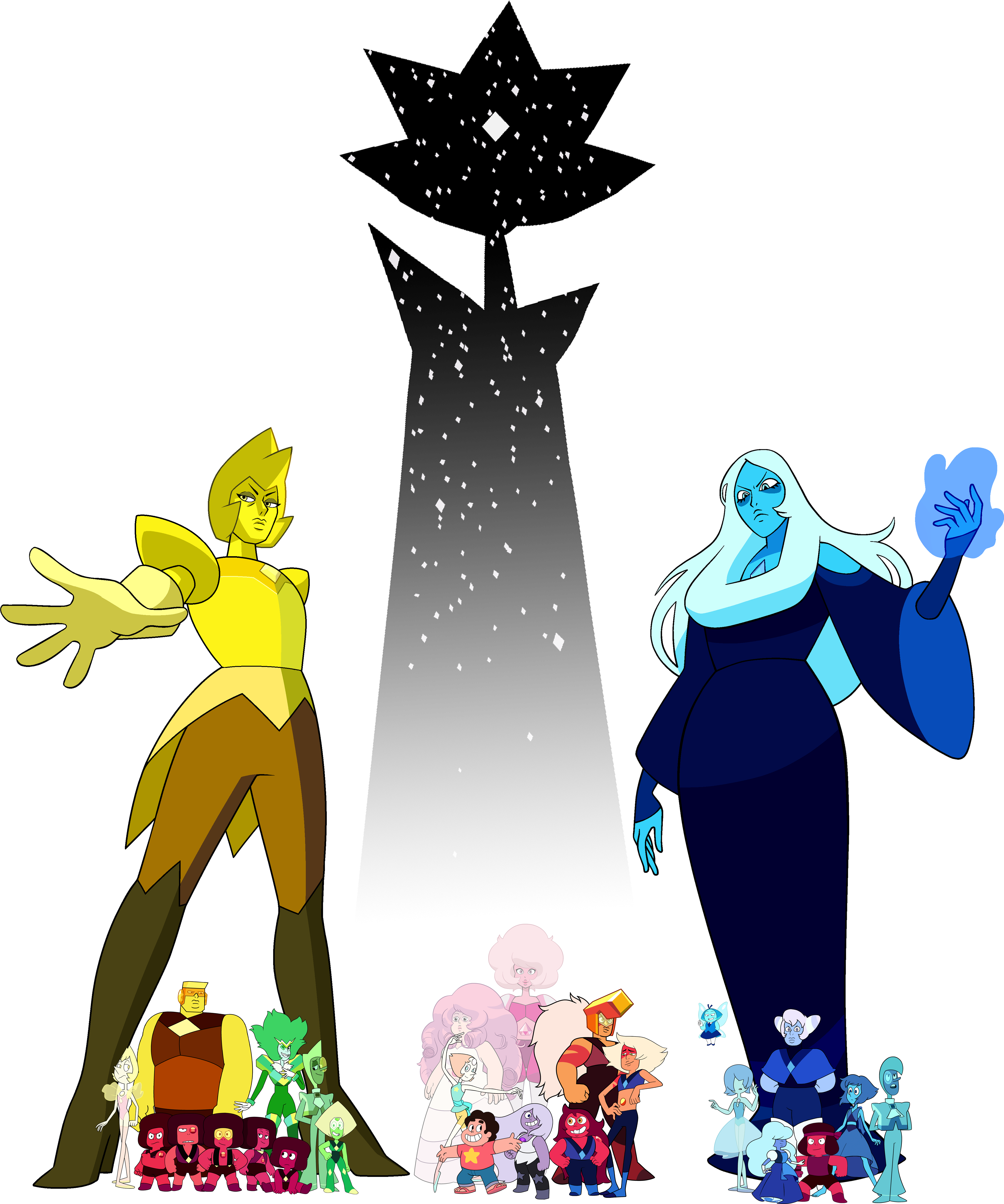 A Visual Of Each Diamond's Court Up To Reunited (5473x7188), Png Download