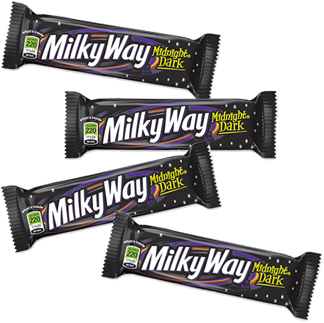 Milky Way Midnight Dark Candy Bar - Milky Way Midnight Dark Chocolate Candy Bar - 24 Count, (500x500), Png Download