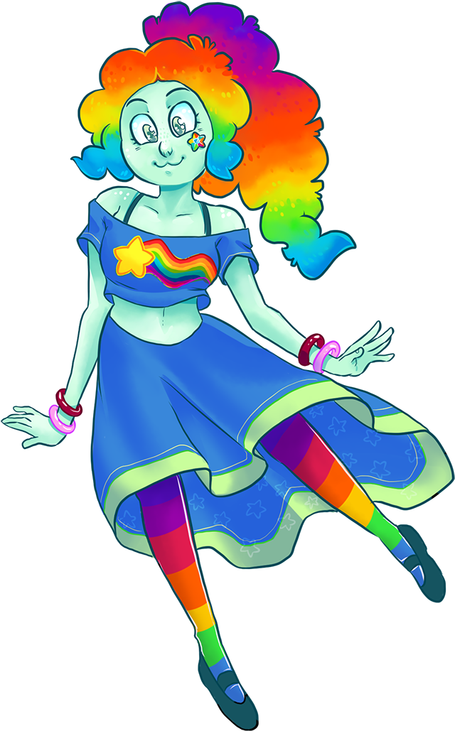 Ammolite - Rainbow Pyrite Steven Universe (700x1078), Png Download