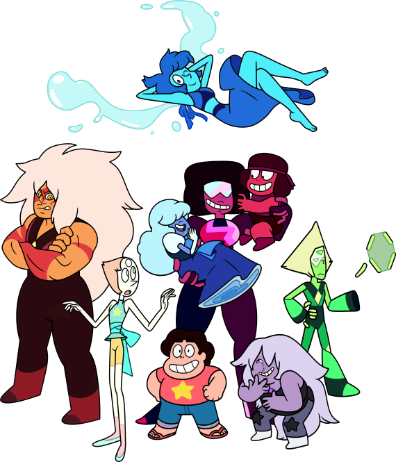 Gems Are An Extraterrestrial Species Of "magical" Beings - Size Diamonds Steven Universe (570x665), Png Download