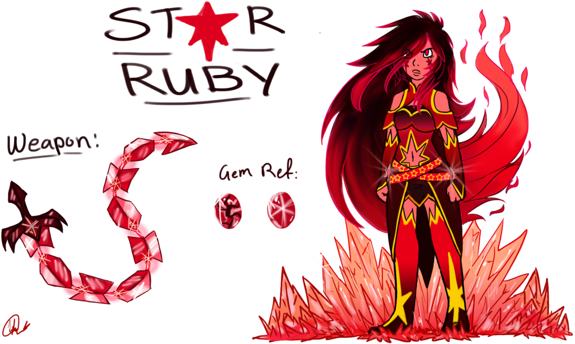 Star Ruby ~ Gem Oc By Ask-thedrakon Steven Universe - Steven Universe Oc Ruby (1153x692), Png Download