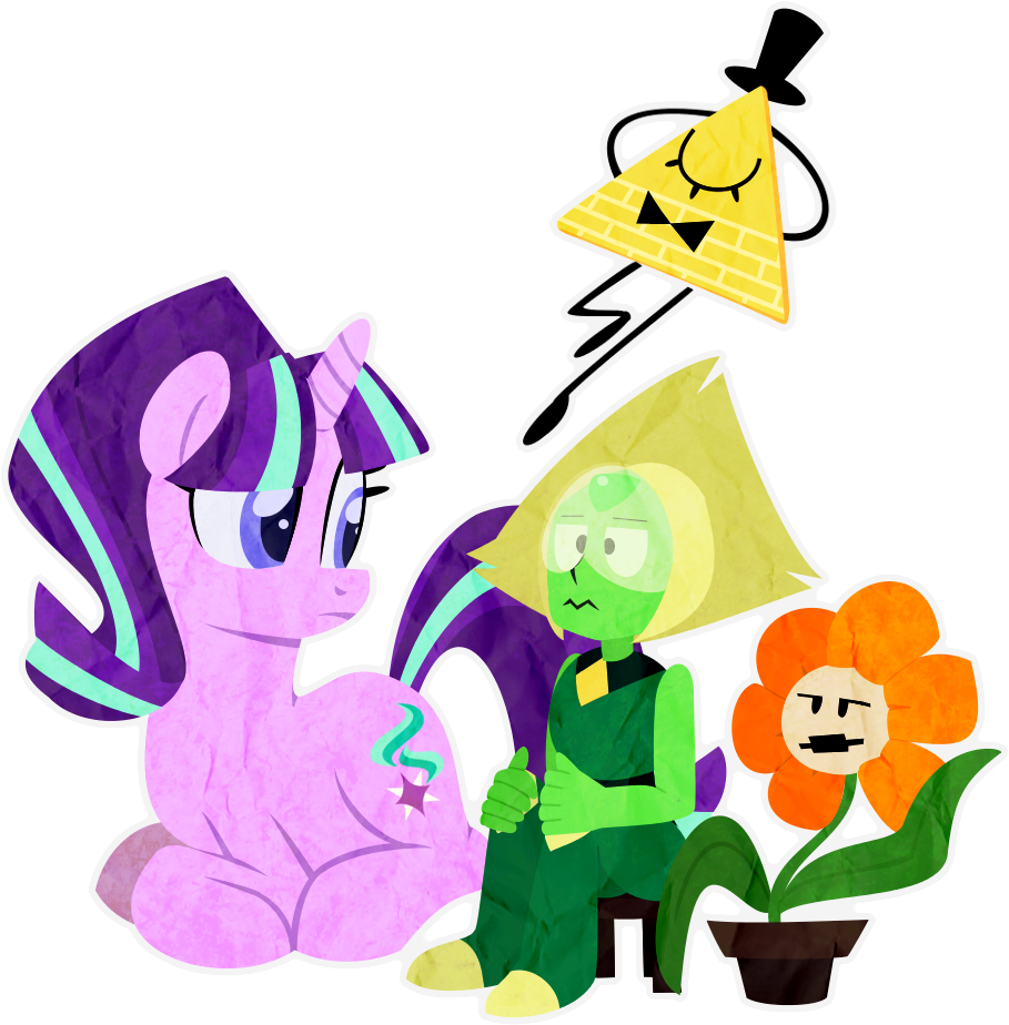Anon Life, Bill Cipher, Crossover, Flowey, Gravity - Peridot Vs Bill Cipher (952x942), Png Download