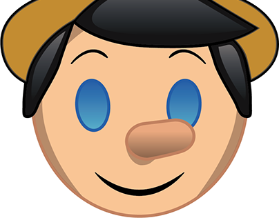 Pinocchio Emoji (404x316), Png Download
