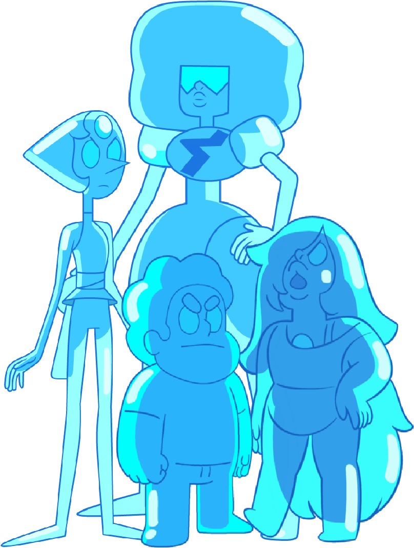 Trivia - Steven Universe Blue Gems (1005x1110), Png Download