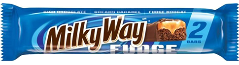 Milky Way Fudge Candy Bar 3 Oz - Milky Way Fudge (500x500), Png Download