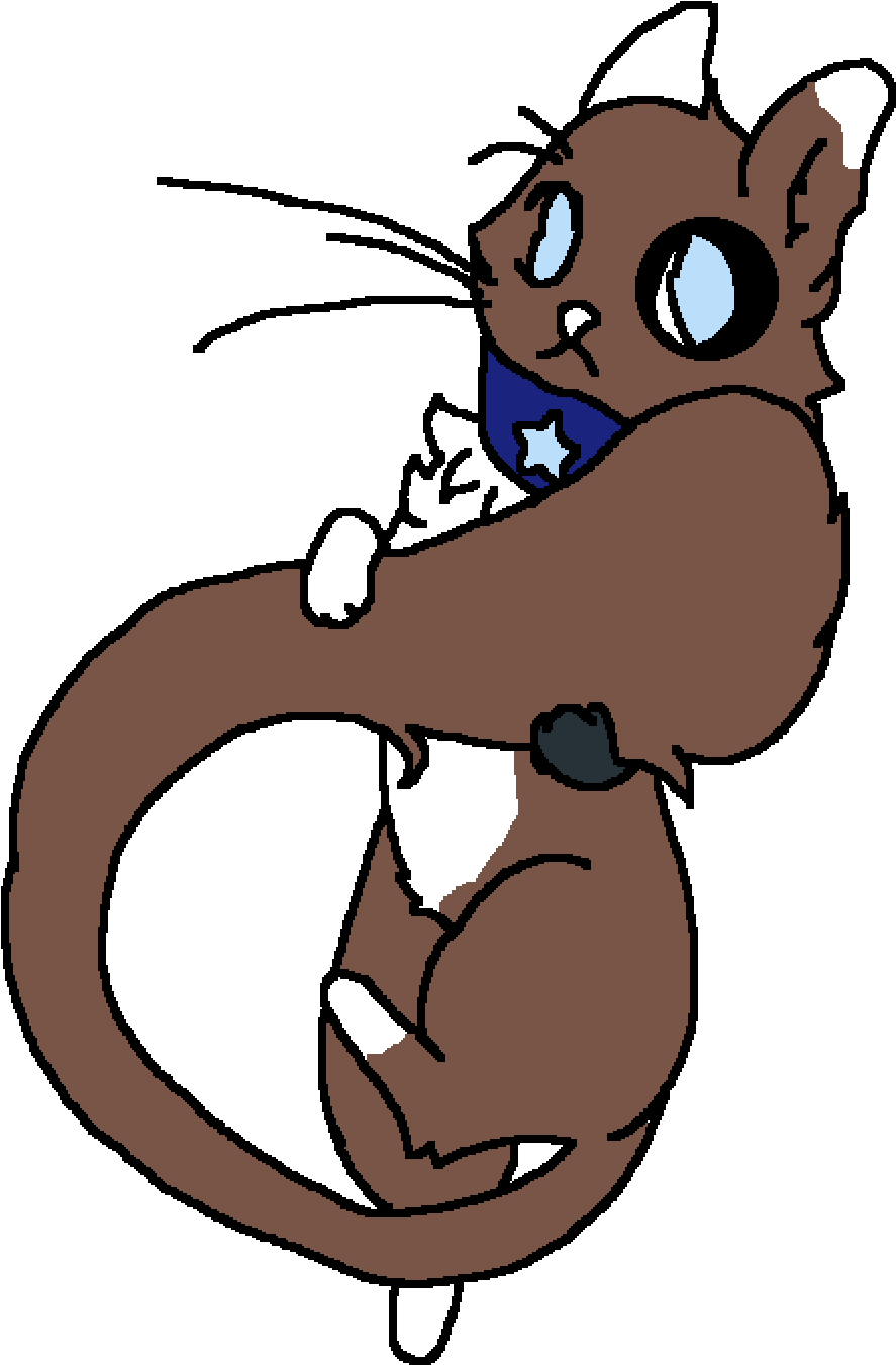 Milky-way The Cat - Cartoon (1200x1400), Png Download