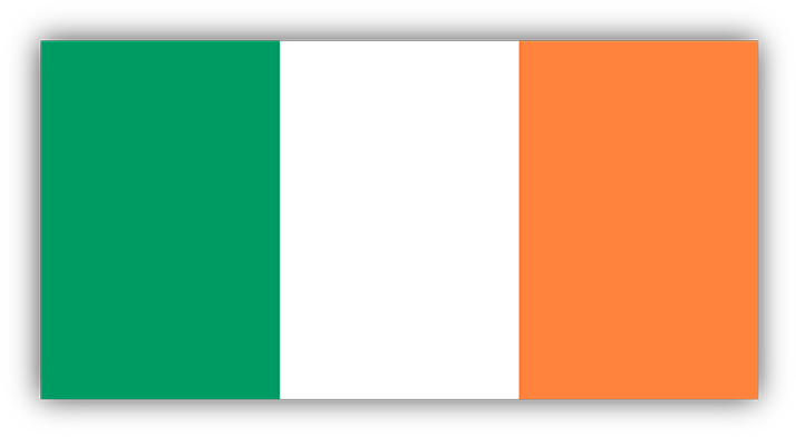 Ireland Flag Sticker - Ireland Flag Cut Out (720x720), Png Download