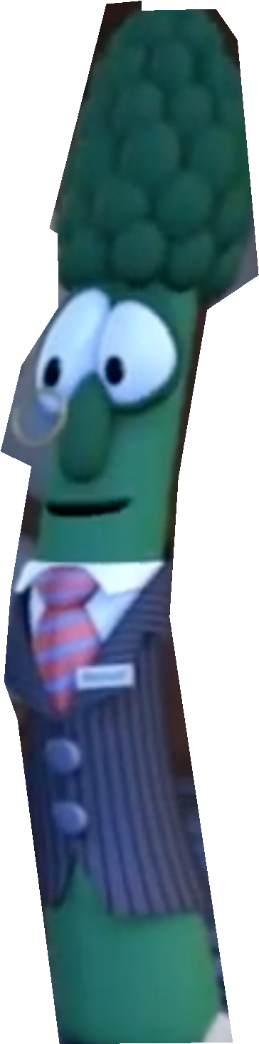 Archibald Asparagus As Manuel In Beauty And The Beet - Archibald Asparagus (484x1522), Png Download