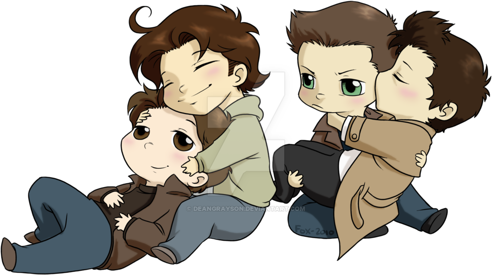 Supernatural Clip Crowley - Supernatural Chibi (1024x597), Png Download