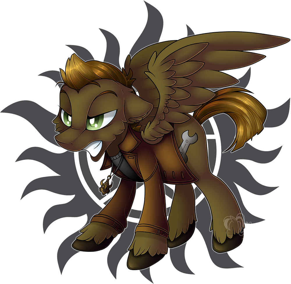 Mychelle, Clothes, Dean Winchester, Male, Pegasus, - Supernatural Tattoo (1000x978), Png Download